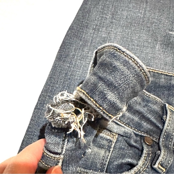 Paige Denim Verdugo Ankle Distressed Light Wash Denim Jeans Slim Leg Women's 29 - Picture 9 of 10